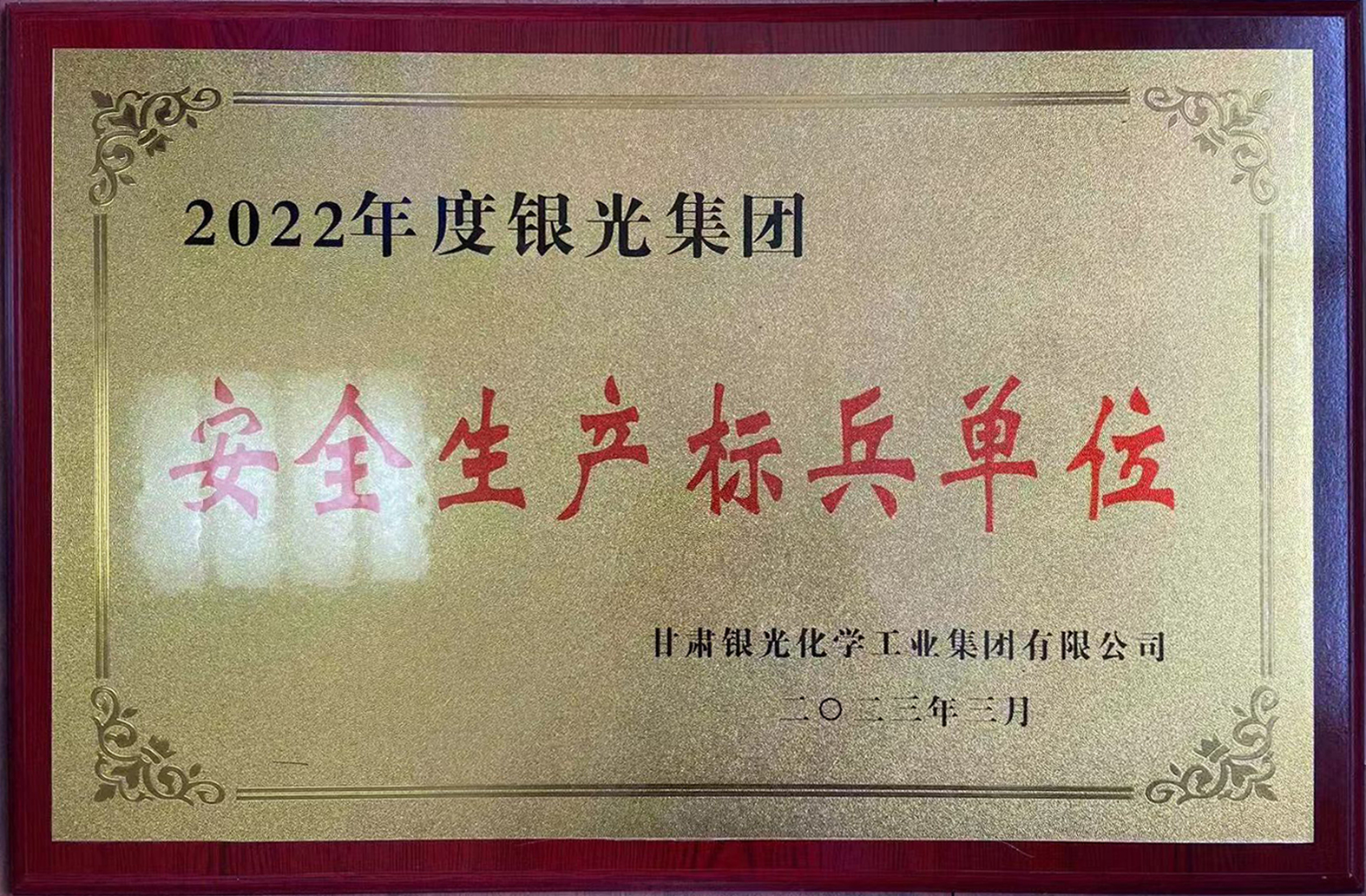 安全生產標兵單位